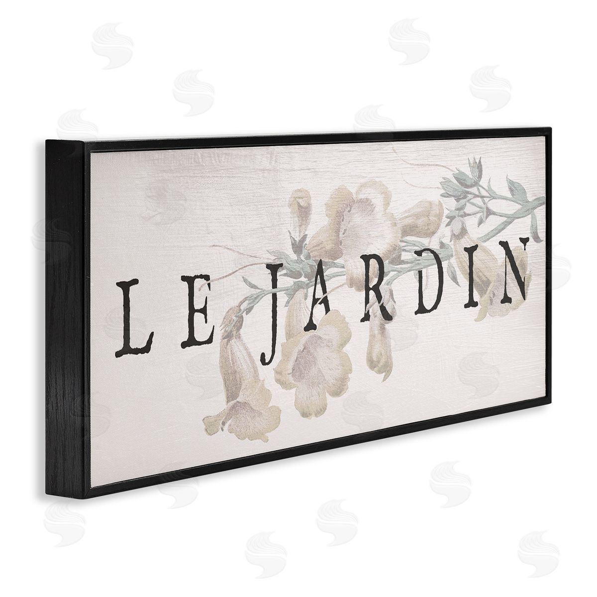Vintage French Garden Black Frame Print Wall Art, Home Decor by Stupell Studio