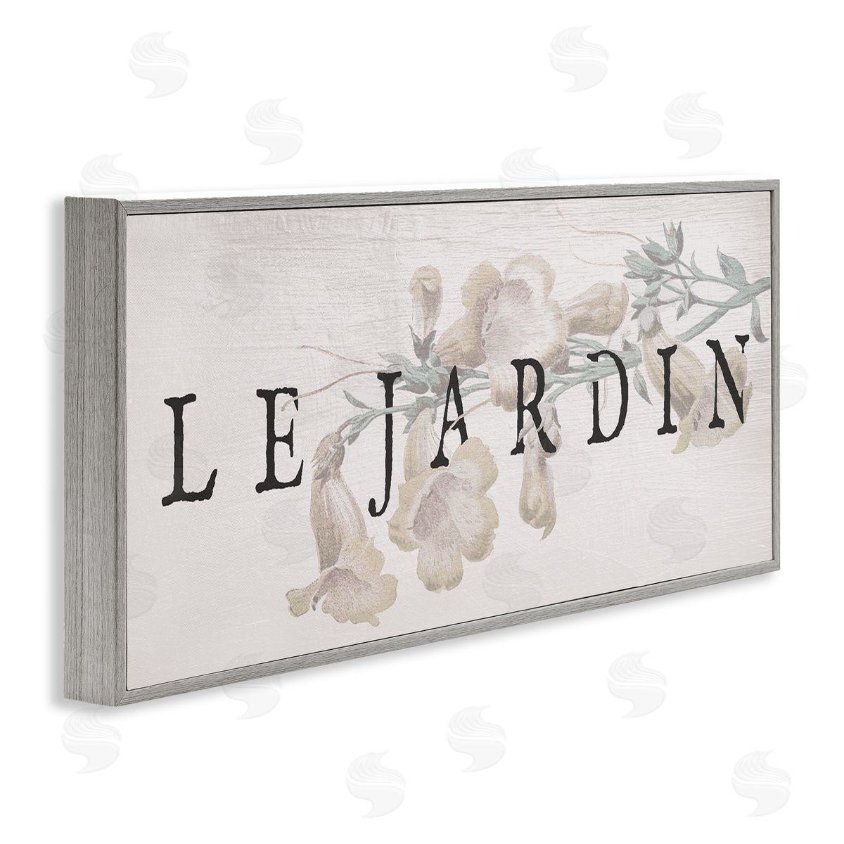 Vintage French Garden Grey Frame Print Wall Art, Home Decor by Stupell Studio