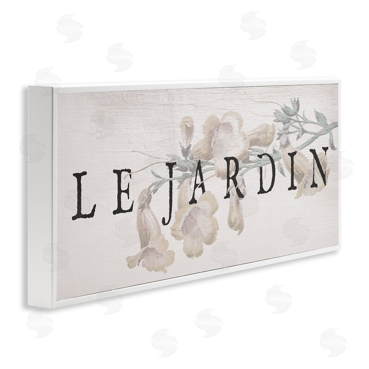 Vintage French Garden White Frame Print Wall Art, Home Decor by Stupell Studio