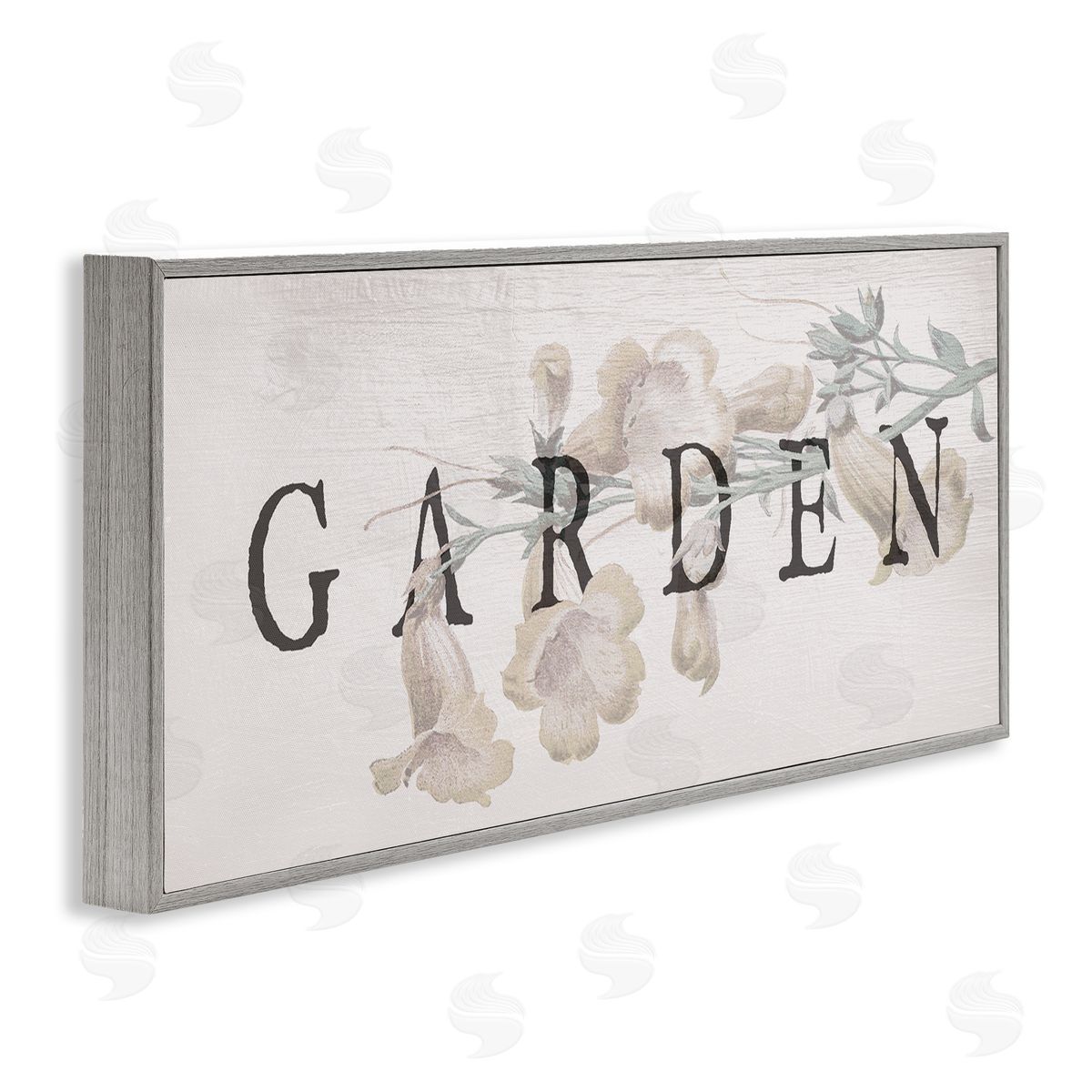 Rustic Garden & Flower Grey Frame Print Wall Art, Home Decor by Stupell Studio