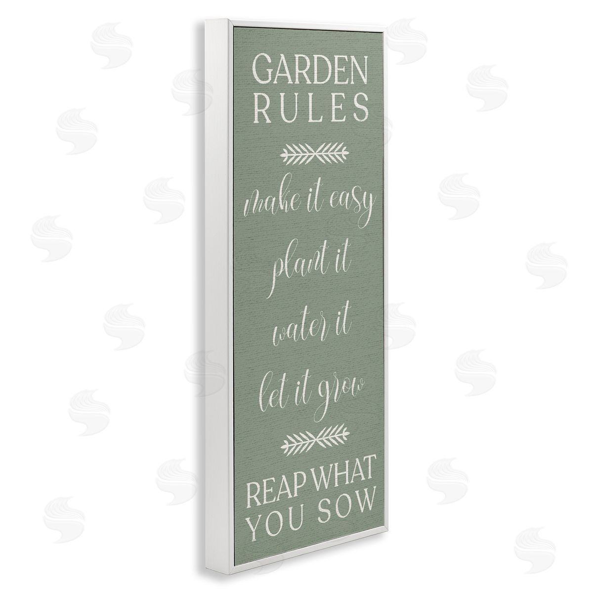 Reap What You Sow Gardening White Frame Print Wall Art, Home Decor by Stupell Studio