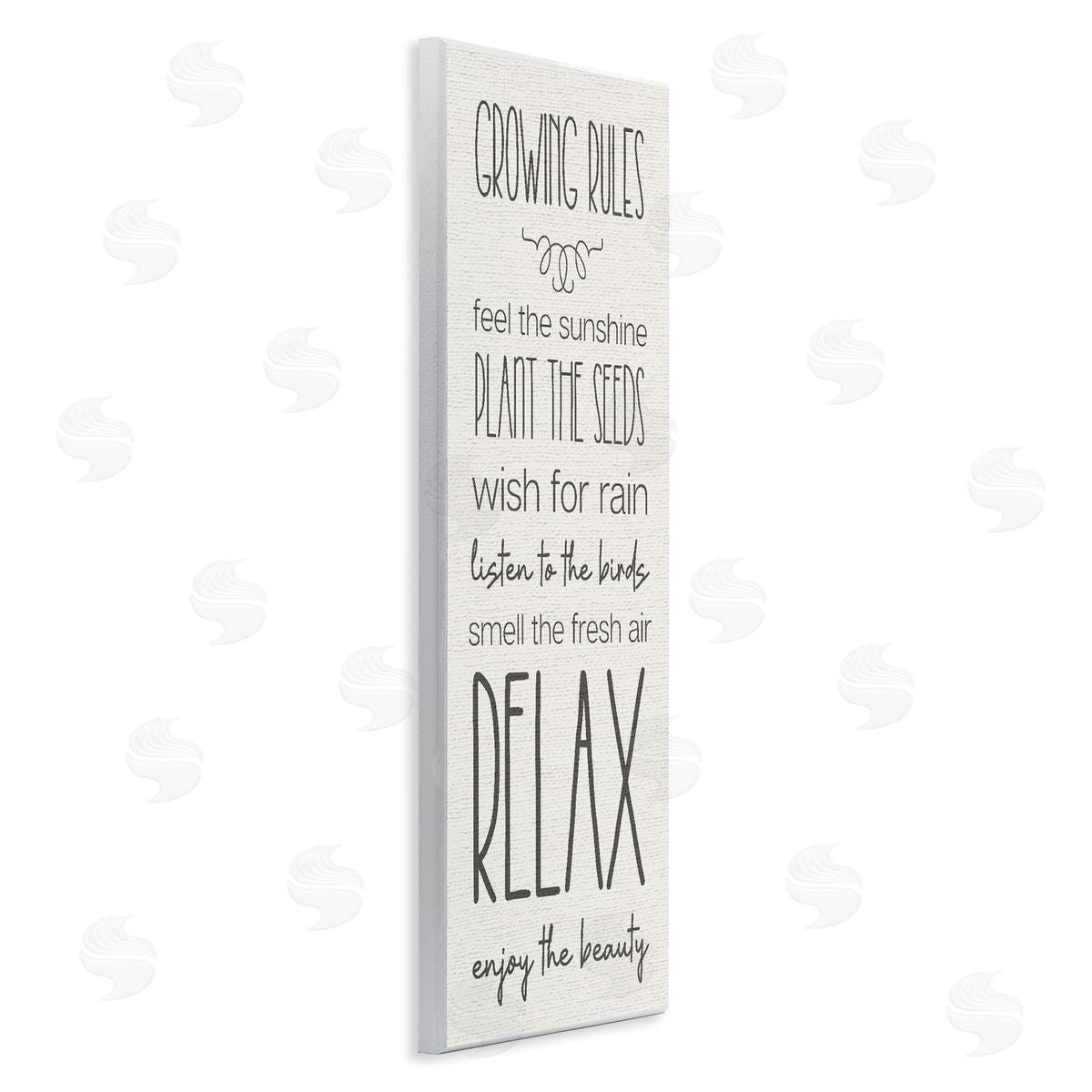 Serene Gardening Rules Wood Plaque Wall Art, Home Decor by Stupell Studio