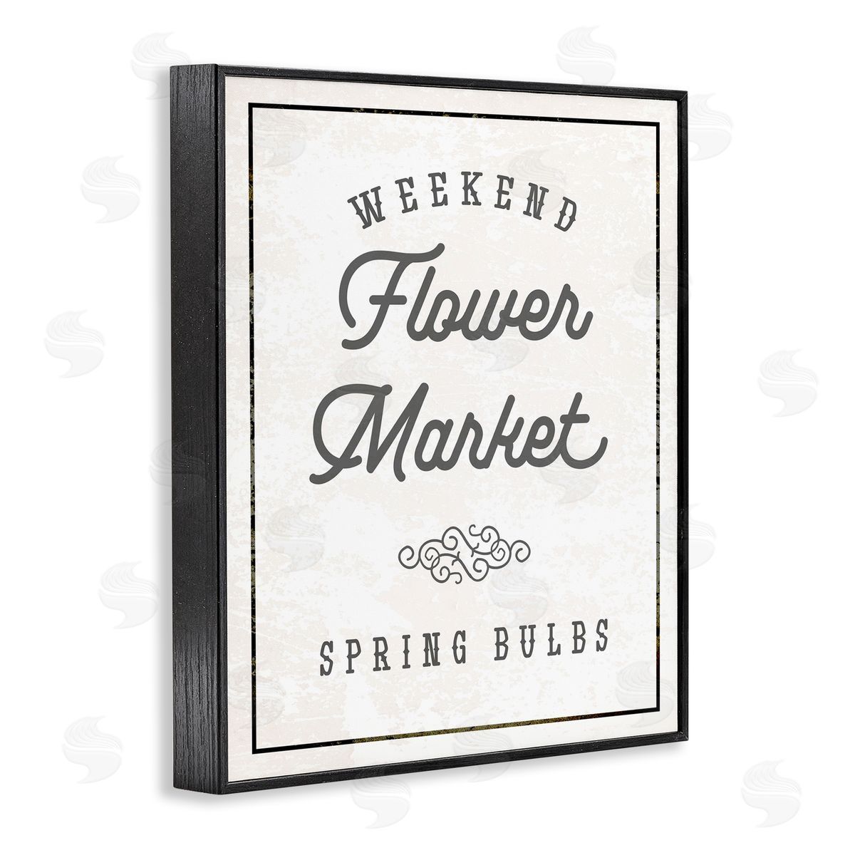 Flower Market Spring Bulbs Black Frame Print Wall Art, Home Decor by Stupell Studio