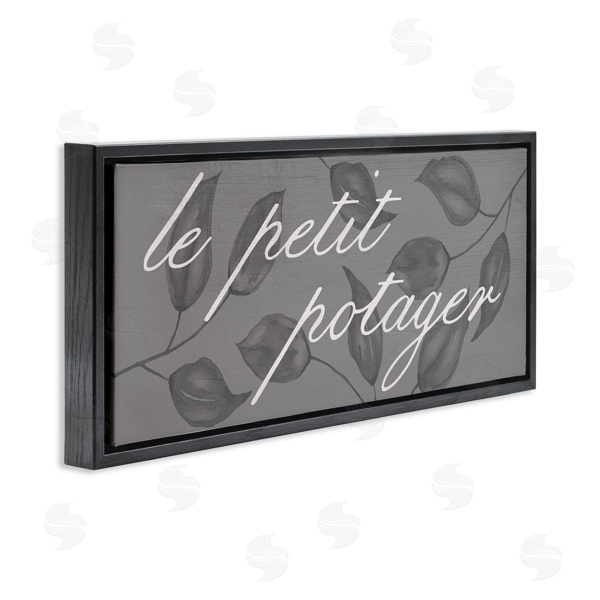 Little Vegetable Garden Black Floating Frame Canvas Wall Art, Home Decor by Stupell Studio