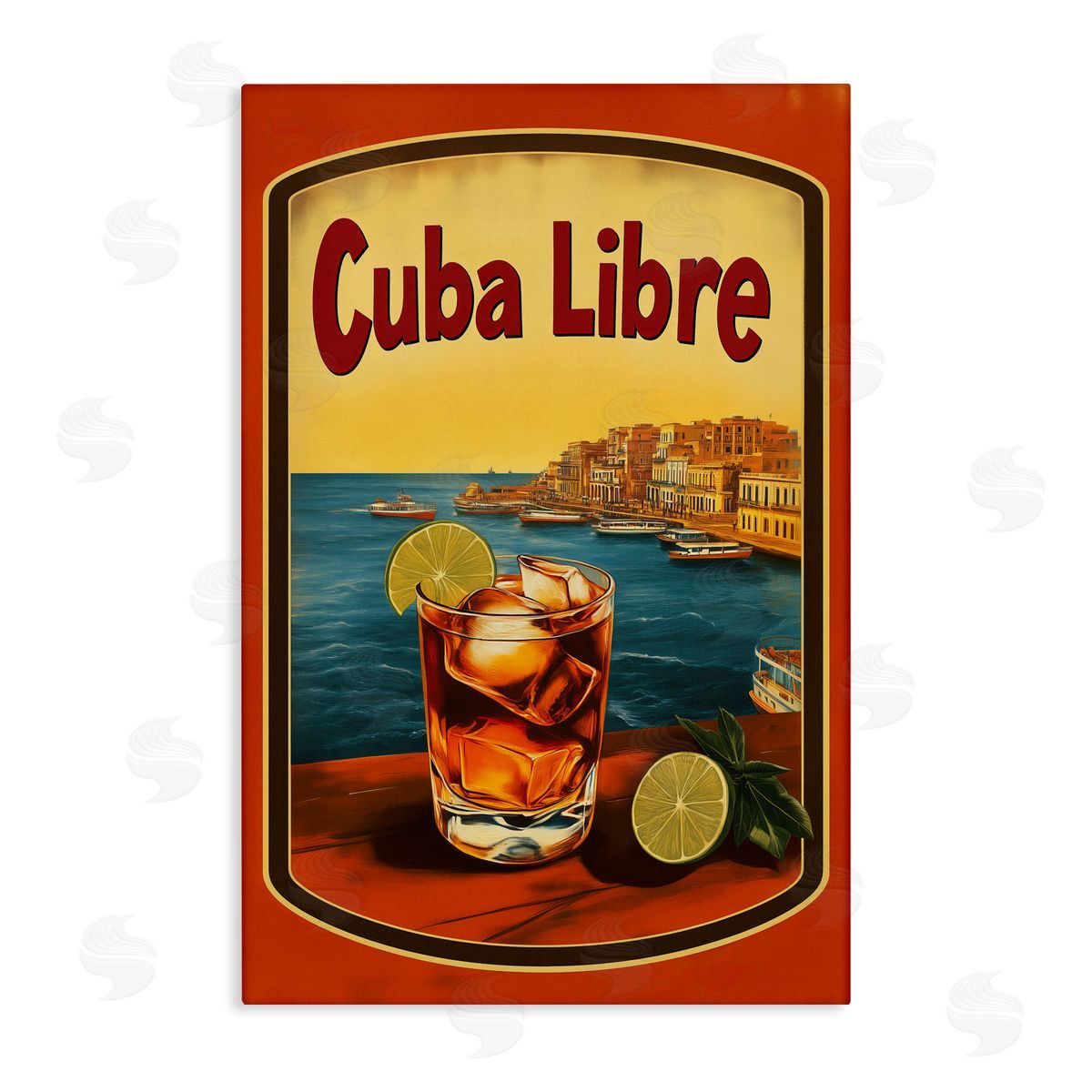 Andreas Magnusson Cuba Libre Vintage Cocktail Canvas Wall Art Print