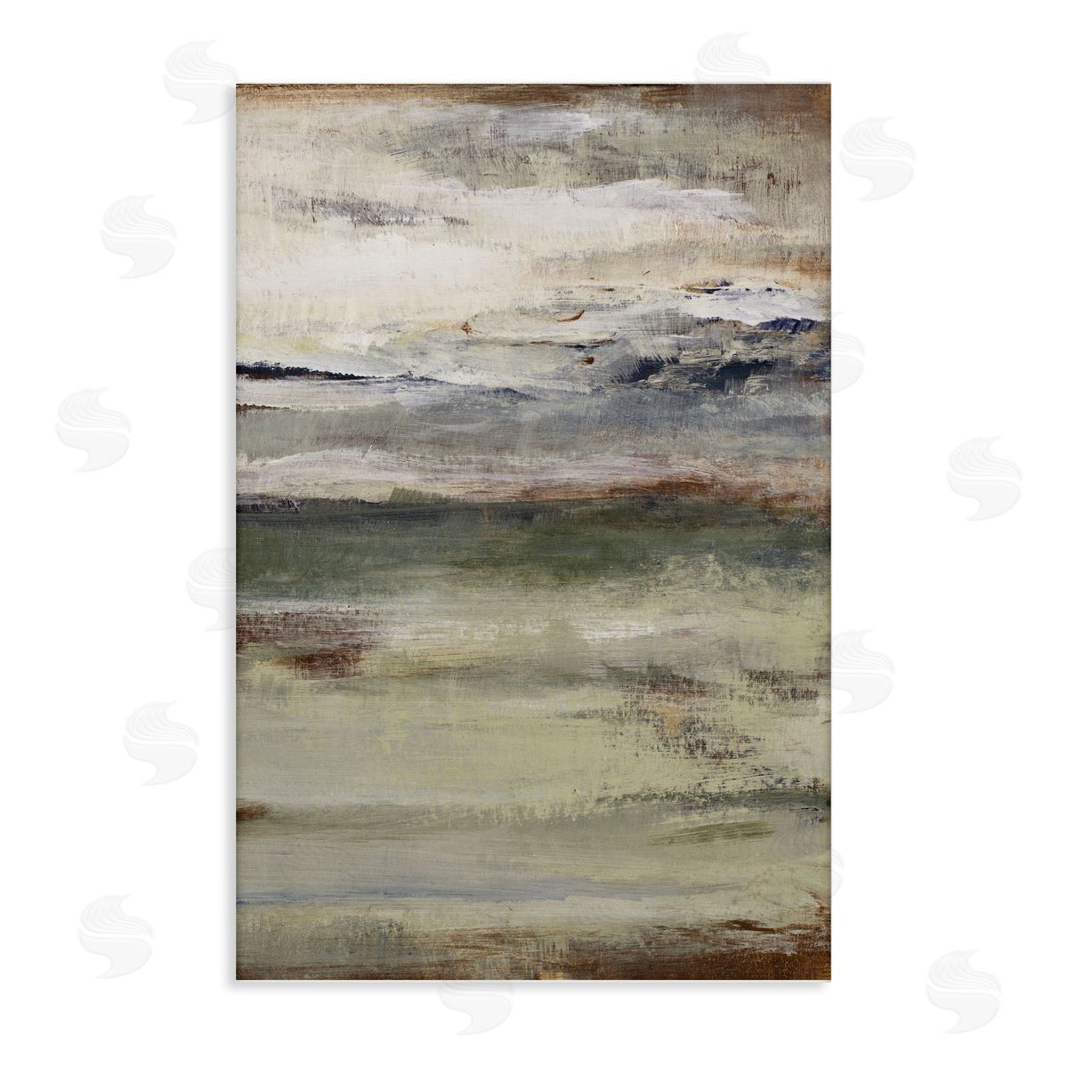 Earthy Abstract Layers Canvas Wall Art, Home Decor by Lanie Loreth