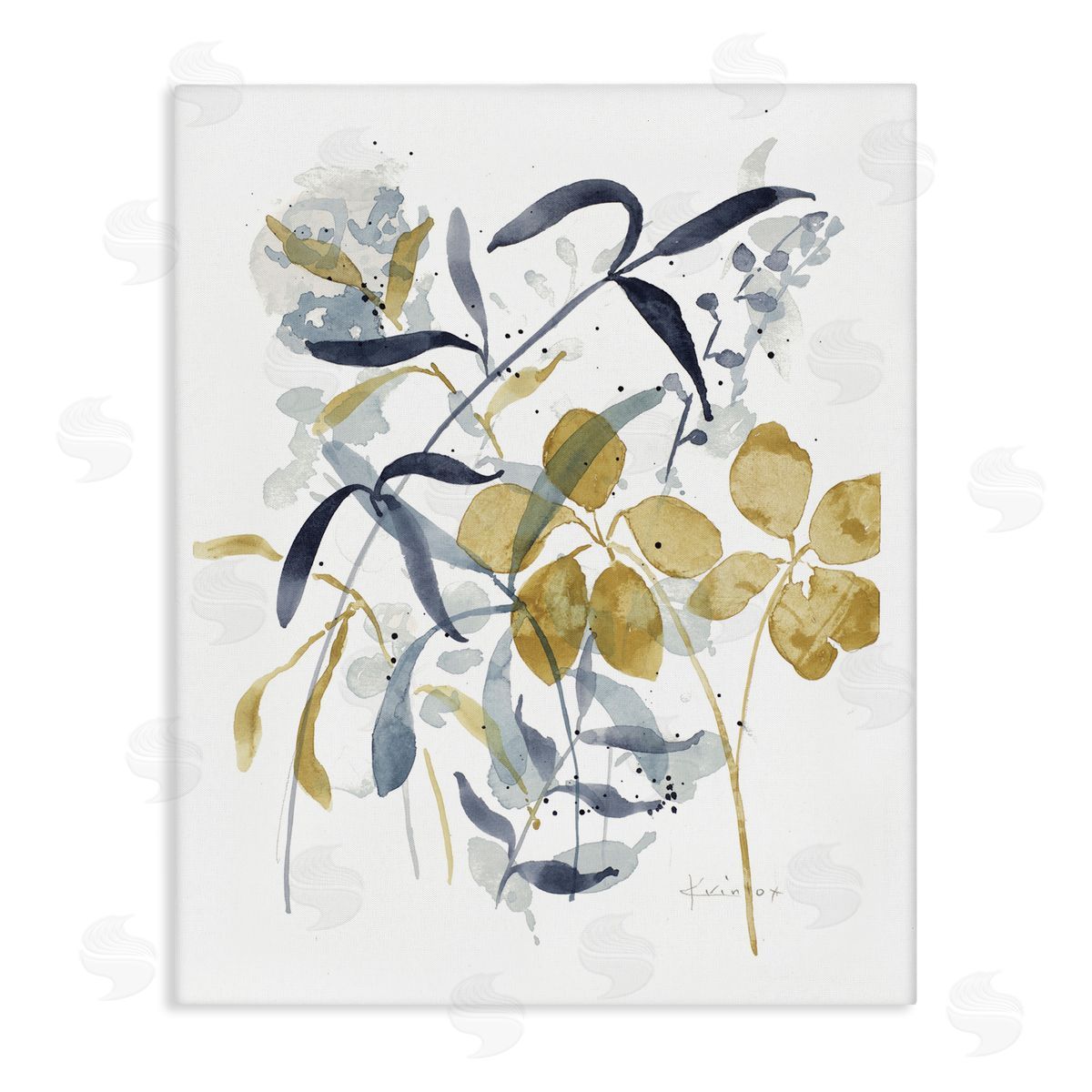 Impressions of Nature Sprigs Canvas Wall Art, Home Decor by Krinlox