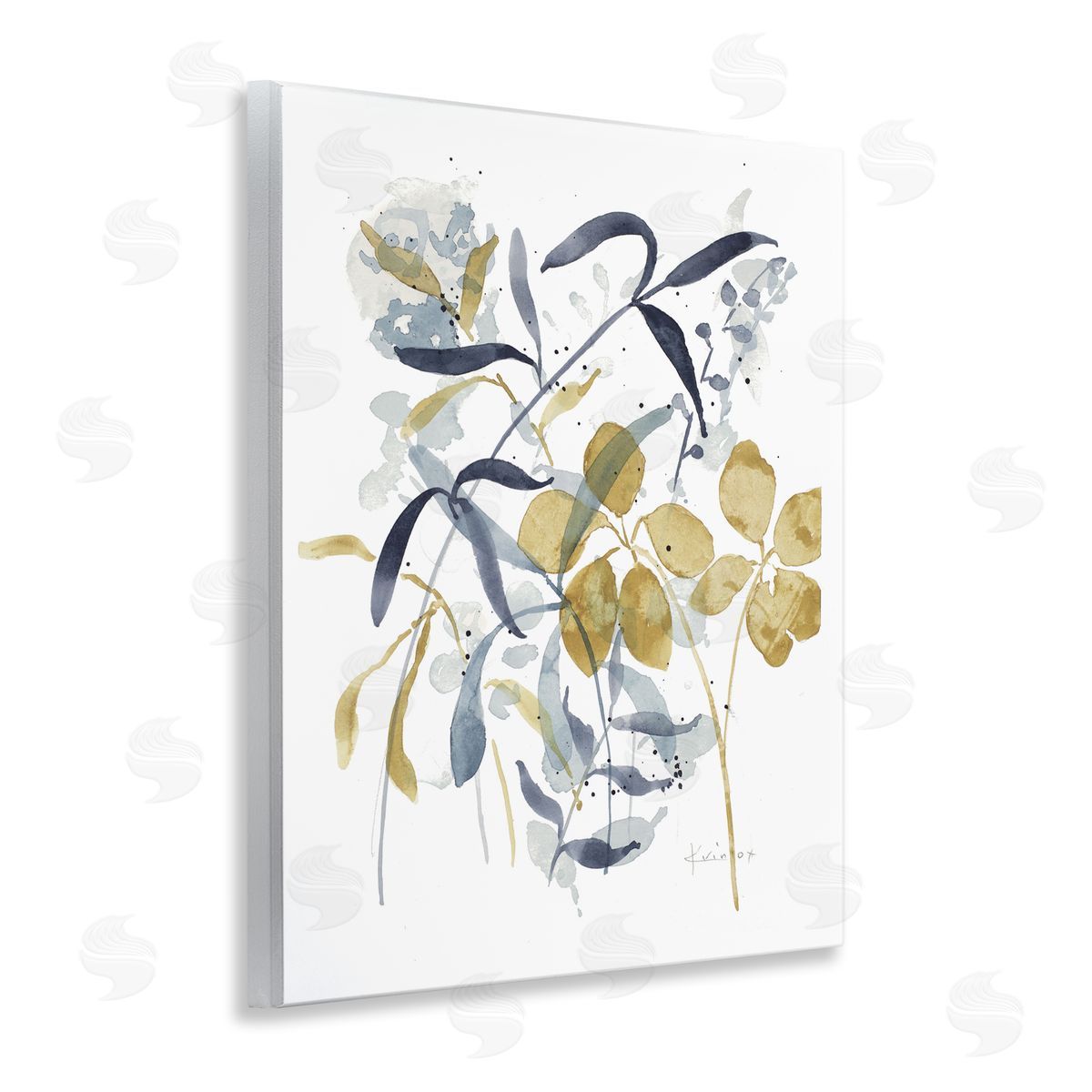 Impressions of Nature Sprigs Wood Plaque Wall Art, Home Decor by Krinlox