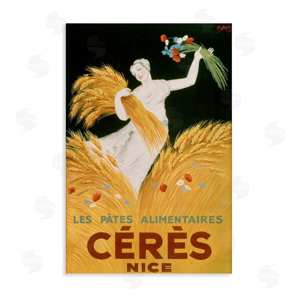 Antique Ceres Goddess Canvas Wall Art, Home Decor by Marcus Jules