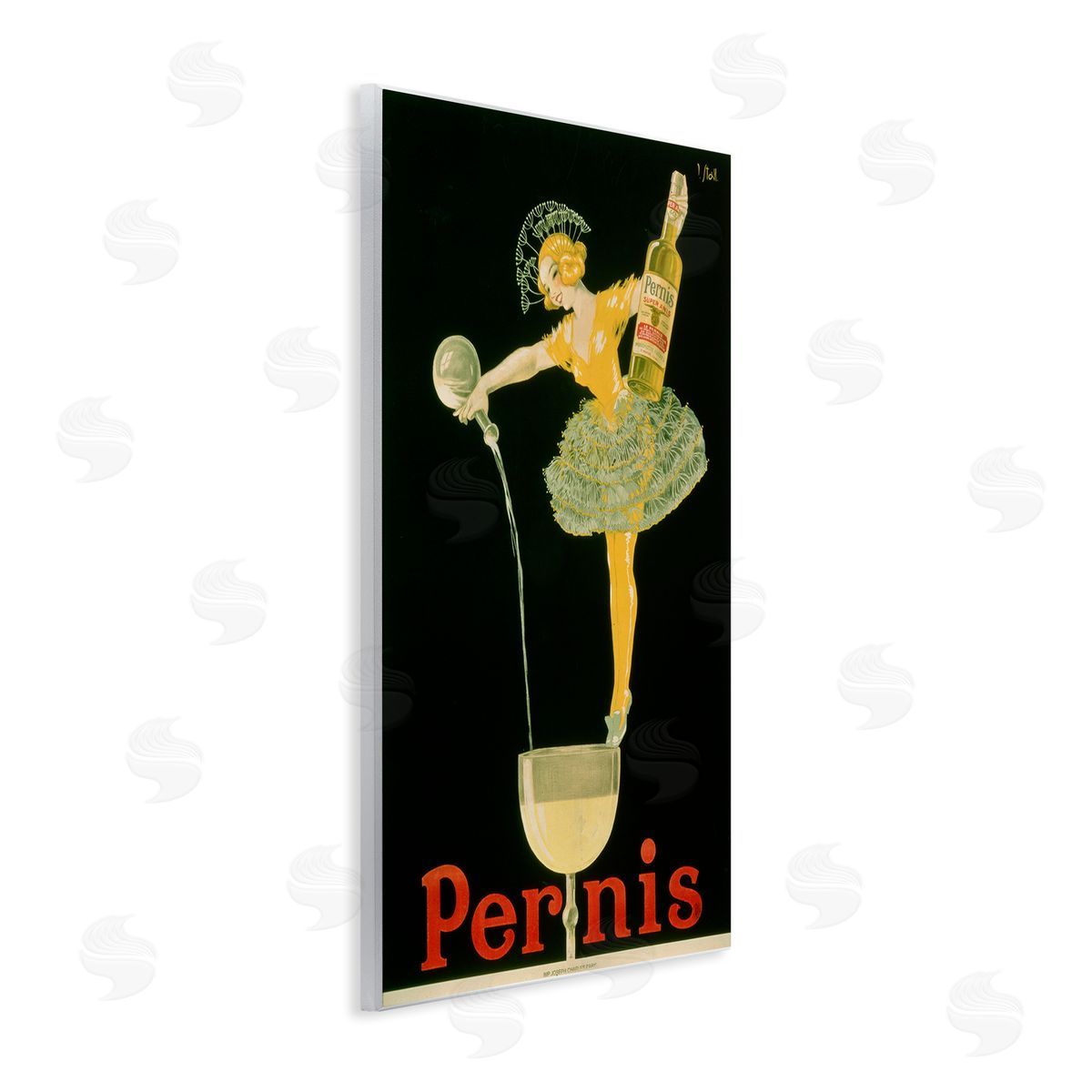 Vintage Pernis Wine Pour Wood Plaque Wall Art, Home Decor by Marcus Jules