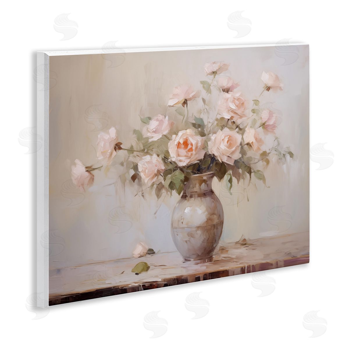 Romantic Bouquet of Roses Wood Plaque Wall Art, Home Decor by Arlington Prints