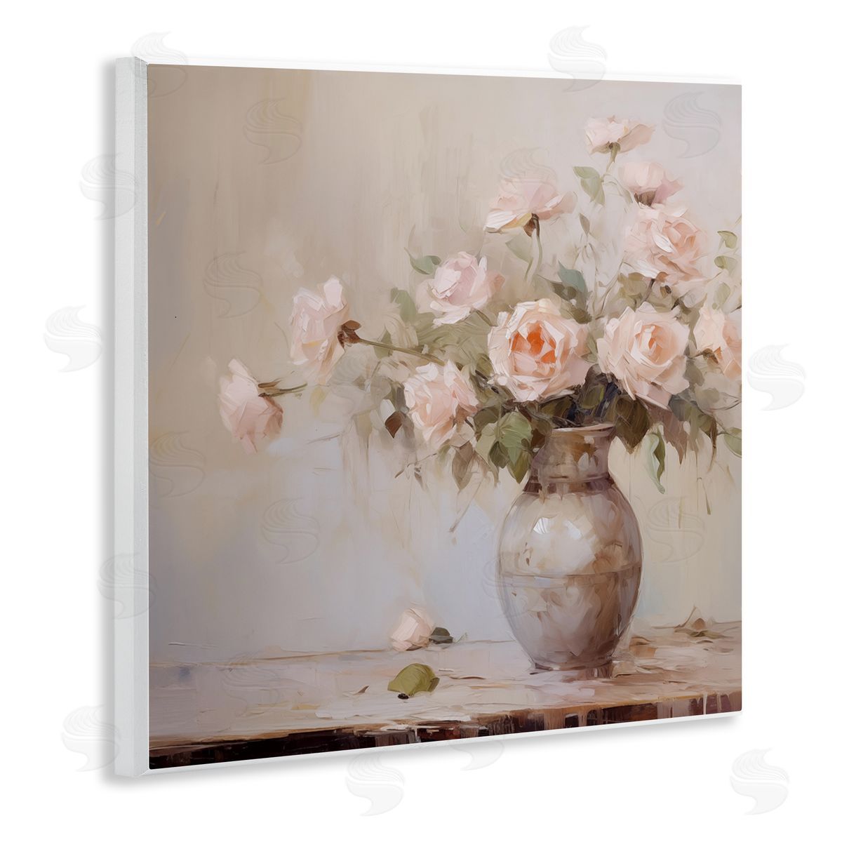 Romantic Rose Bouquet Wood Plaque Wall Art, Home Decor by Arlington Prints