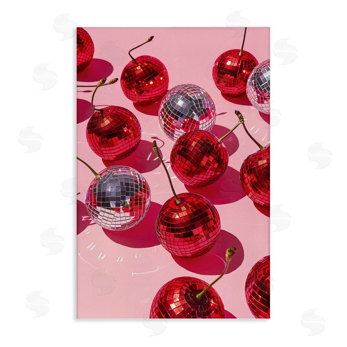 Cherry Picked Disco Canvas Wall Art, Home Decor by LSR Design Studio