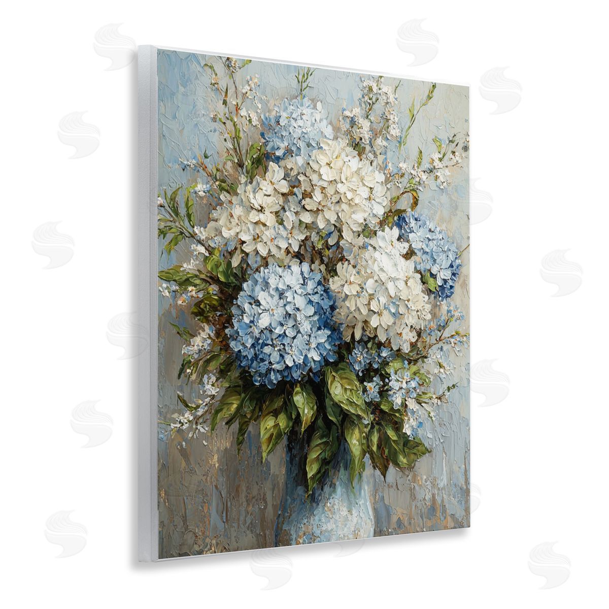 Muted Classic Hydrangeas Wood Plaque Wall Art, Home Decor by Franklyn Gregory