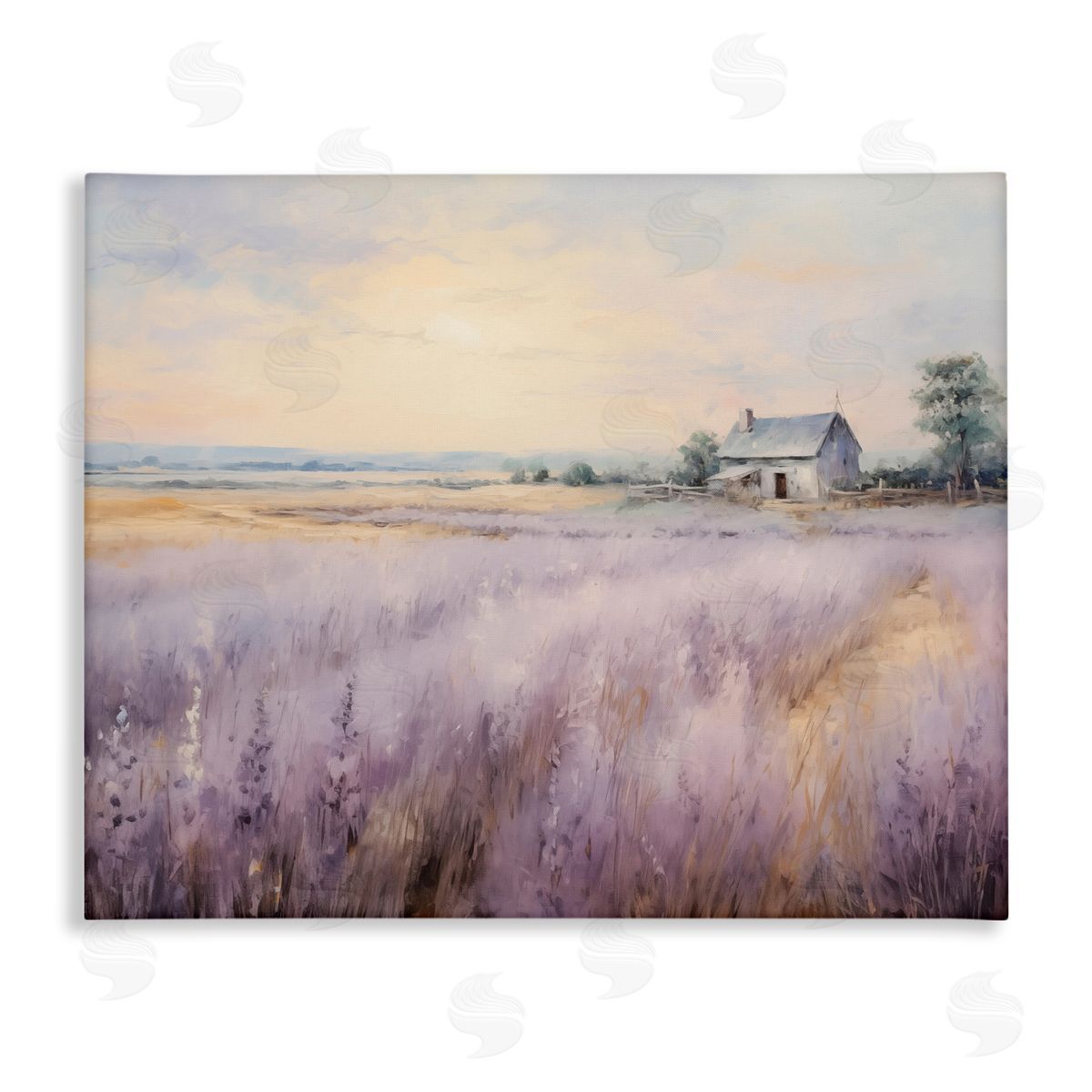 Lavender Farm Fields Canvas Wall Art, Home Decor by Arlington Prints