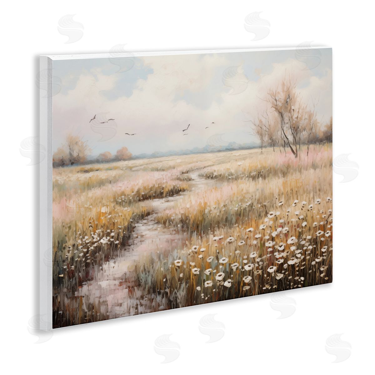 Wildflowers by Rural Path Wood Plaque Wall Art, Home Decor by Arlington Prints