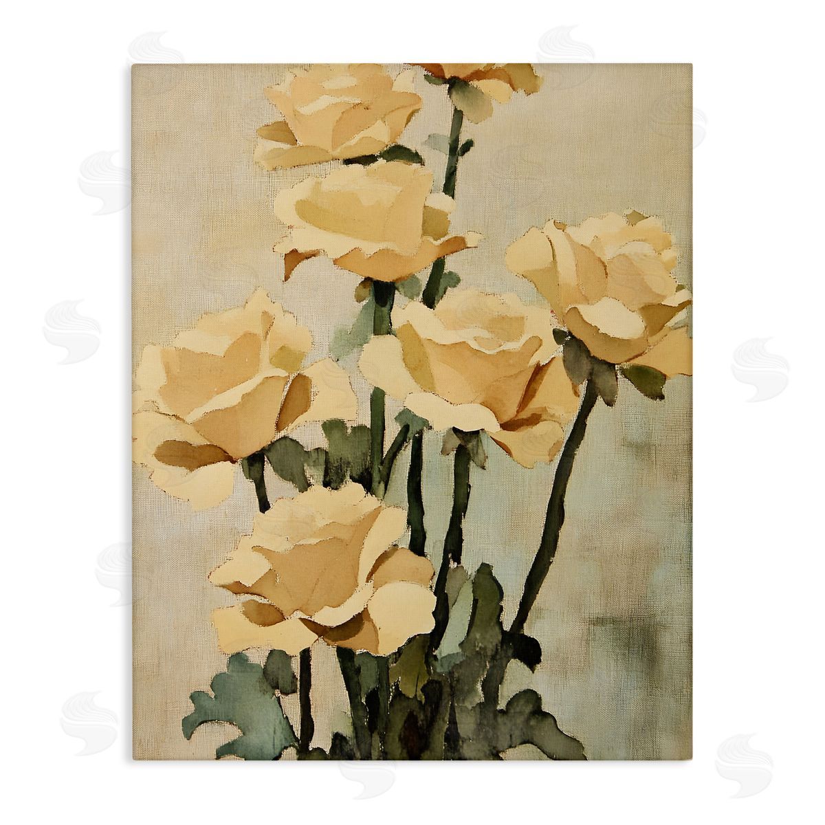 Vintage Roses Bundle Canvas Wall Art, Home Decor by Franklyn Gregory