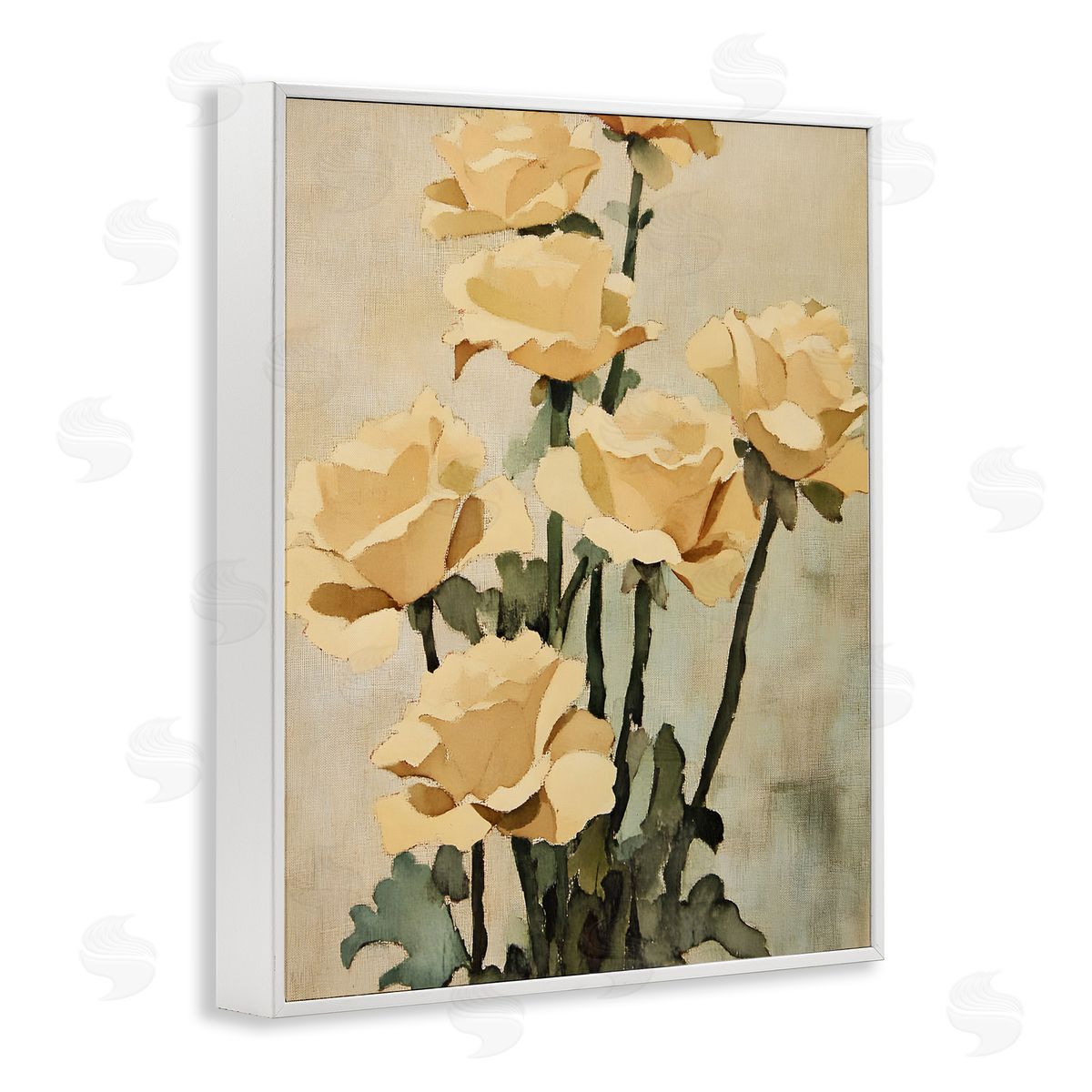Vintage Roses Bundle White Frame Print Wall Art, Home Decor by Franklyn Gregory