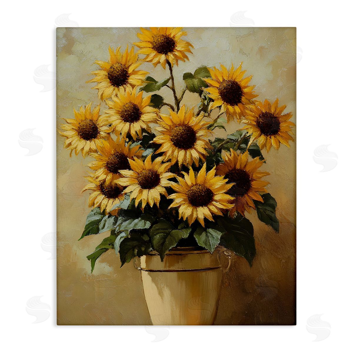 Sunny Sunflowers Arrangement Canvas Wall Art, Home Decor by Franklyn Gregory