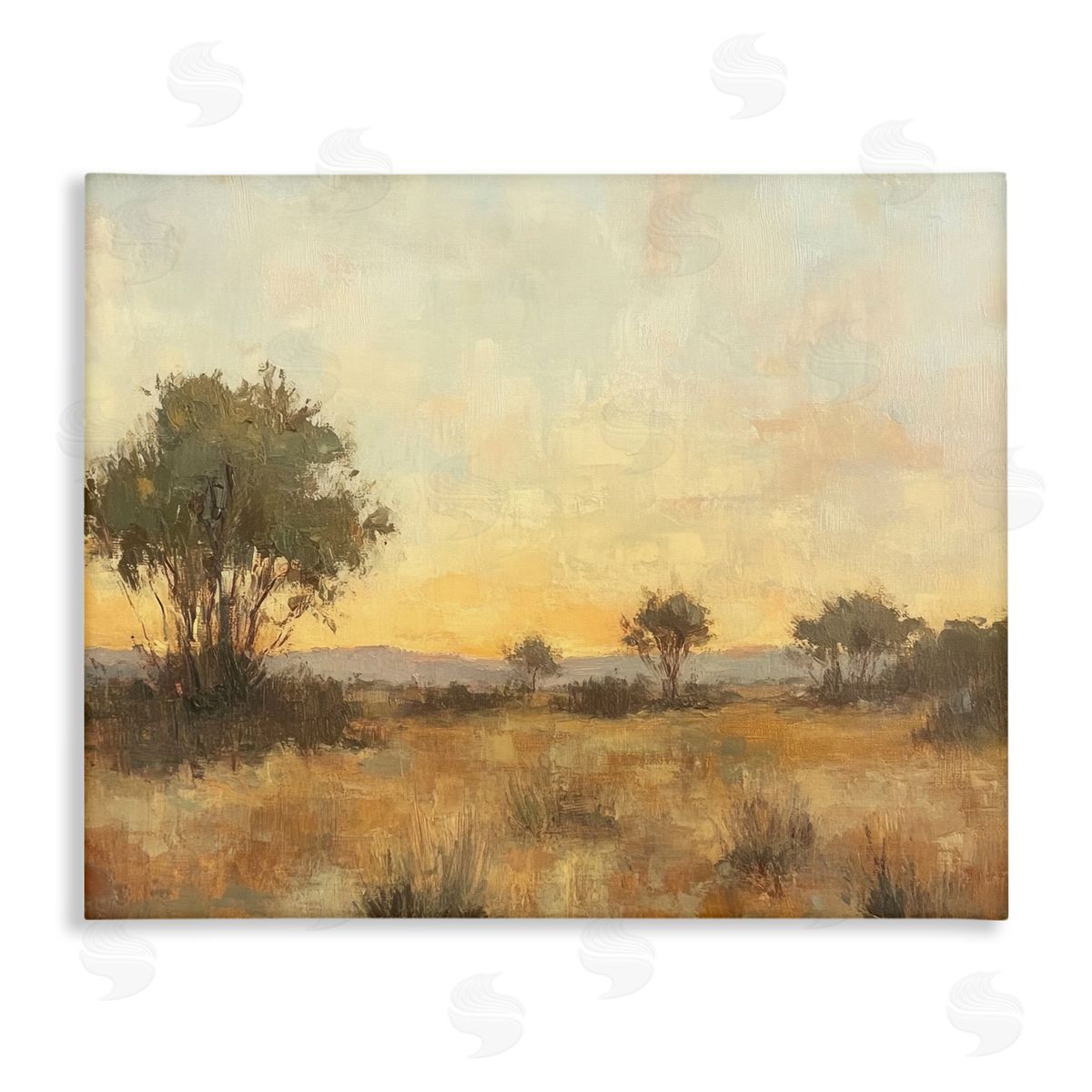 Honey Hued Horizon Canvas Wall Art, Home Decor by Petal Prints Design