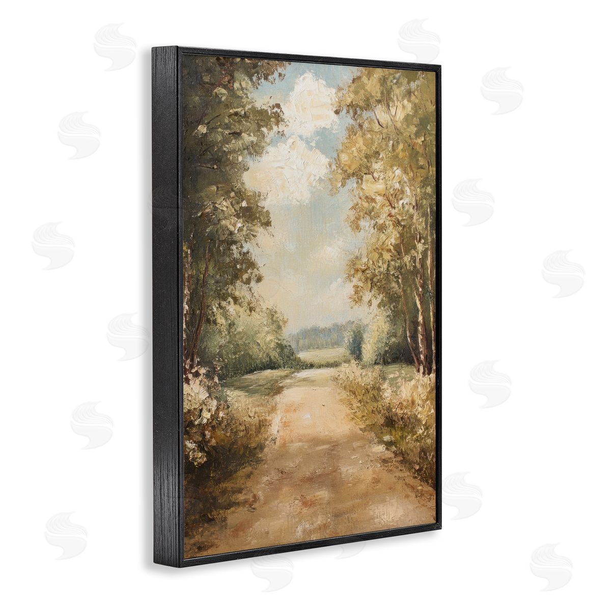 Walk Through Country Forest Black Frame Print Wall Art, Home Decor by Petal Prints Design