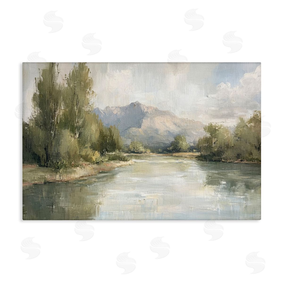 Where The River Goes Canvas Wall Art, Home Decor by Petal Prints Design