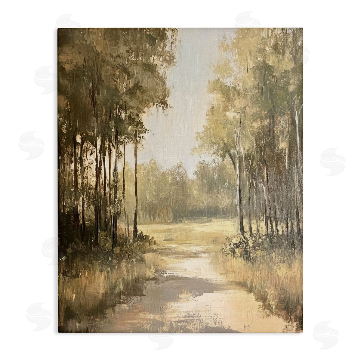 To The Woods Pathway Canvas Wall Art, Home Decor by Petal Prints Design