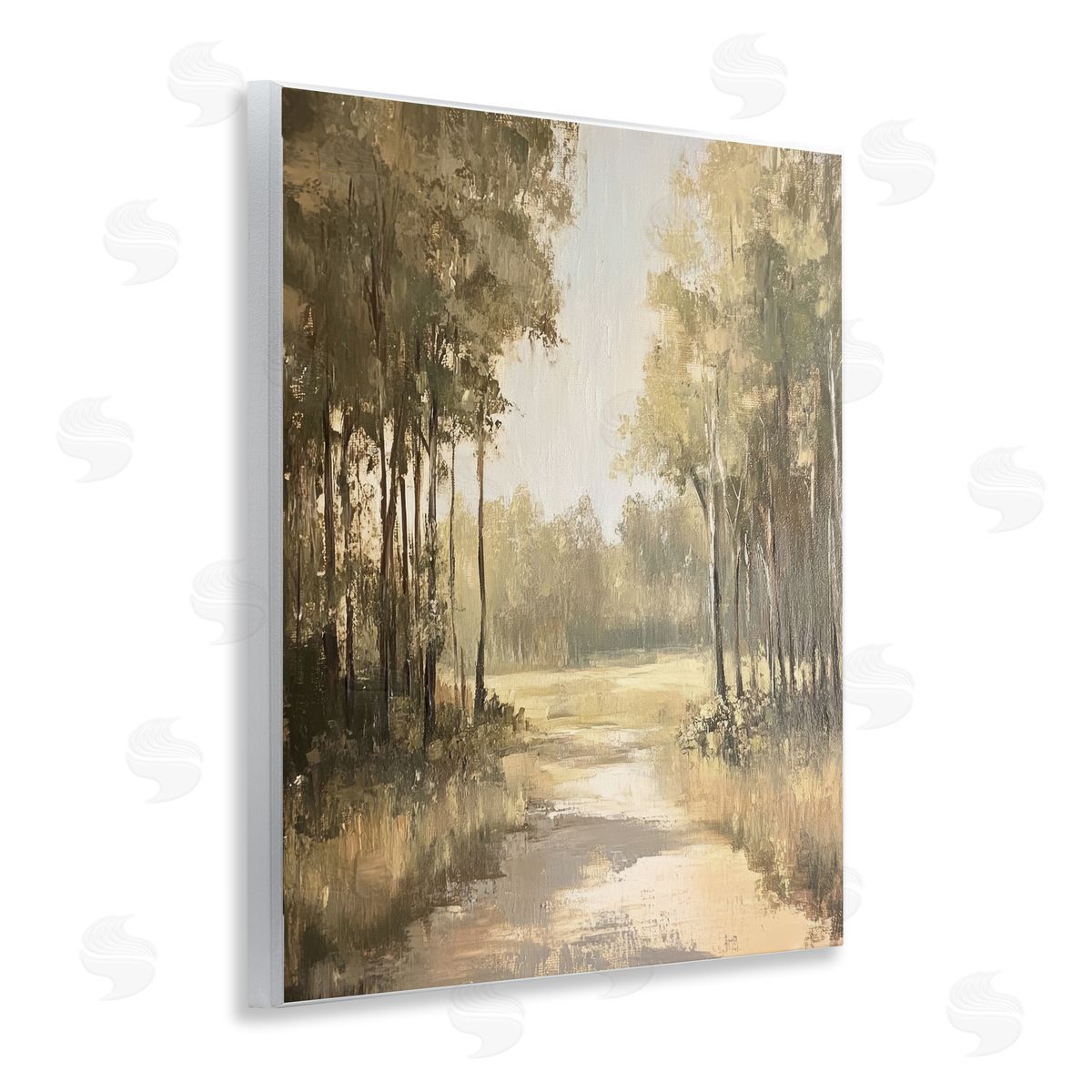 To The Woods Pathway Wood Plaque Wall Art, Home Decor by Petal Prints Design