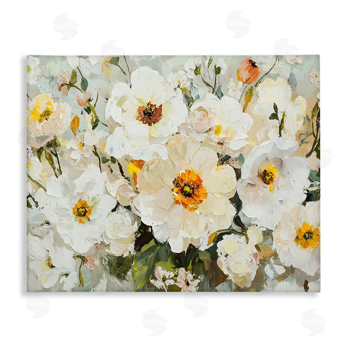 Porcelain Flowers Bundle Canvas Wall Art, Home Decor by Franklyn Gregory