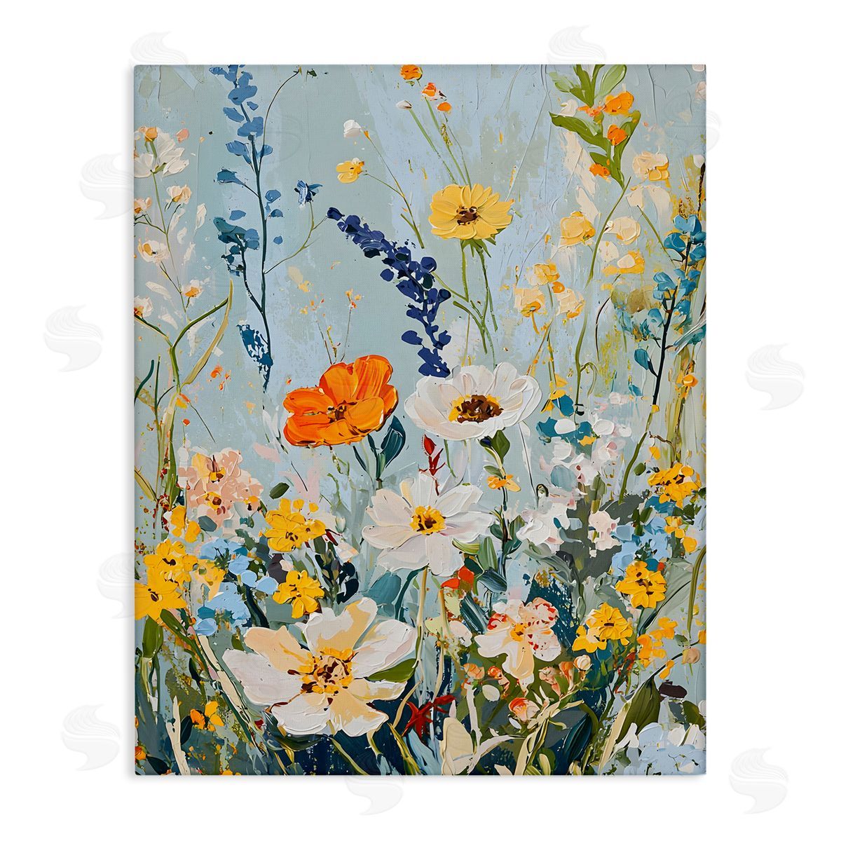Warm Toned Flowers Canvas Wall Art, Home Decor by Franklyn Gregory