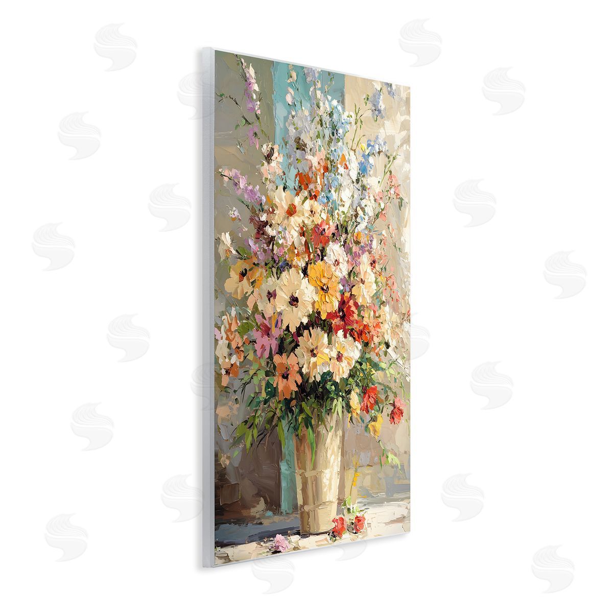 Happy Sunlit Bouquet Wood Plaque Wall Art, Home Decor by Franklyn Gregory