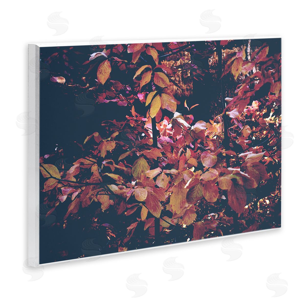 Dusky Forest Leaves Wood Plaque Wall Art, Home Decor by Gemma Bardot