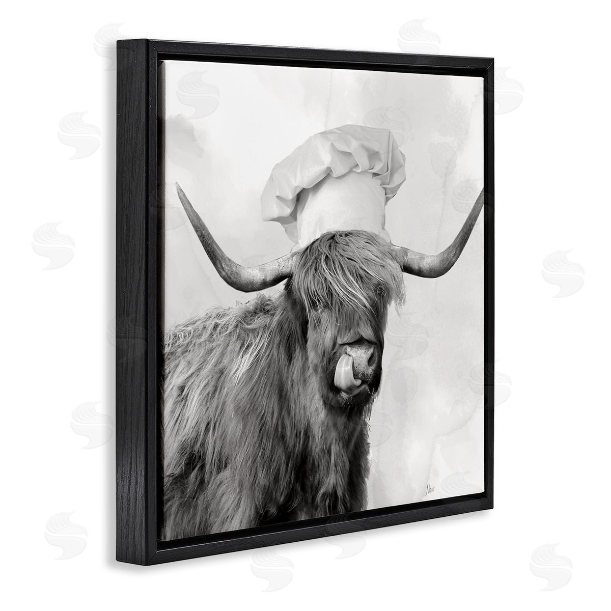 Nan Kitchen Chef Cattle Canvas Wall Art Print