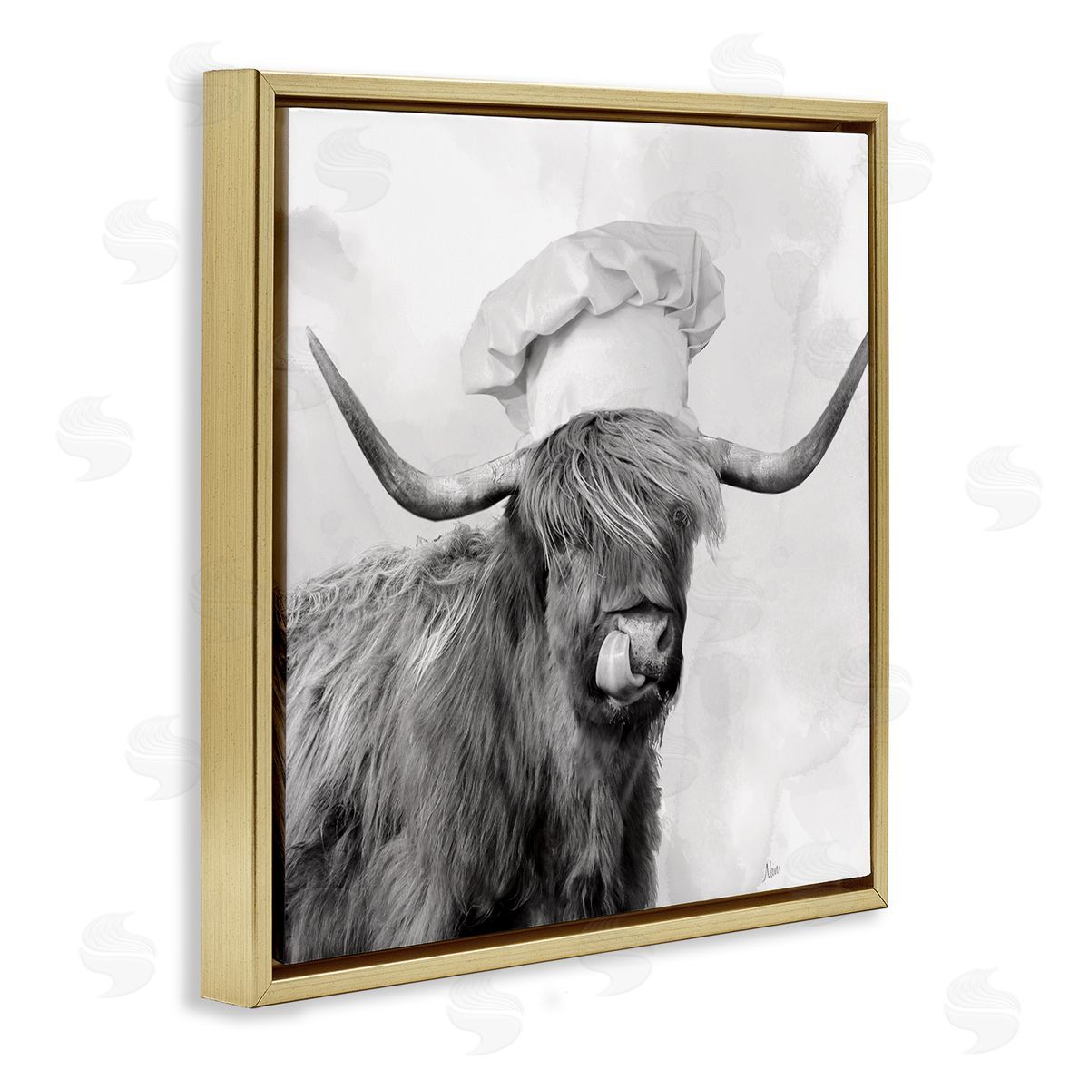 Nan Kitchen Chef Cattle Canvas Wall Art Print