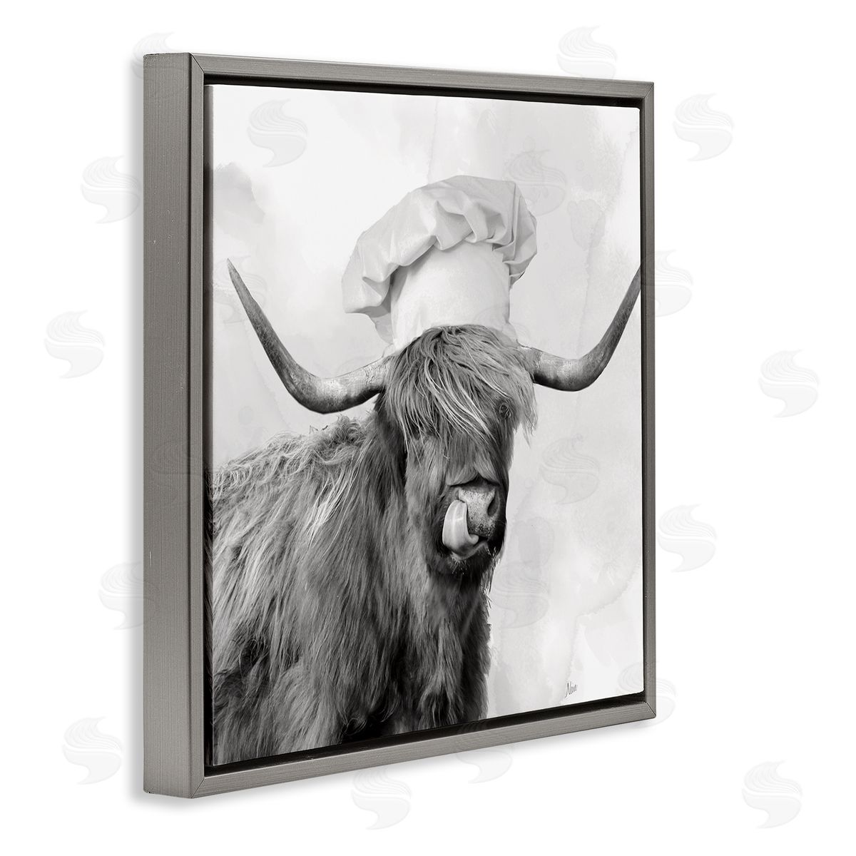 Nan Kitchen Chef Cattle Canvas Wall Art Print