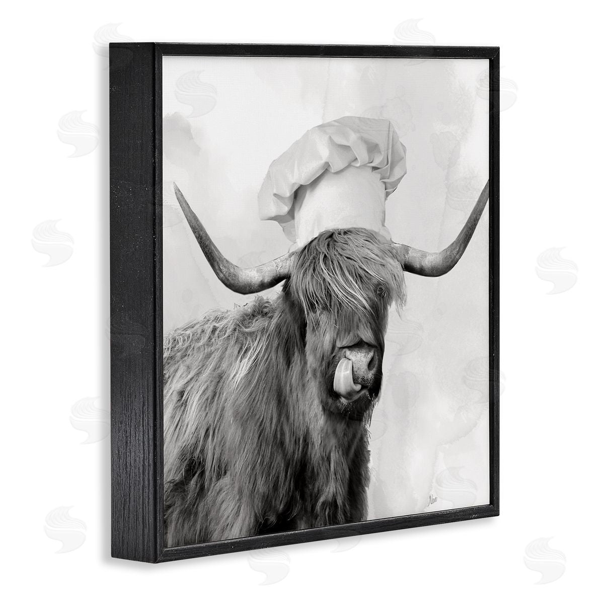 Nan Kitchen Chef Cattle Canvas Wall Art Print
