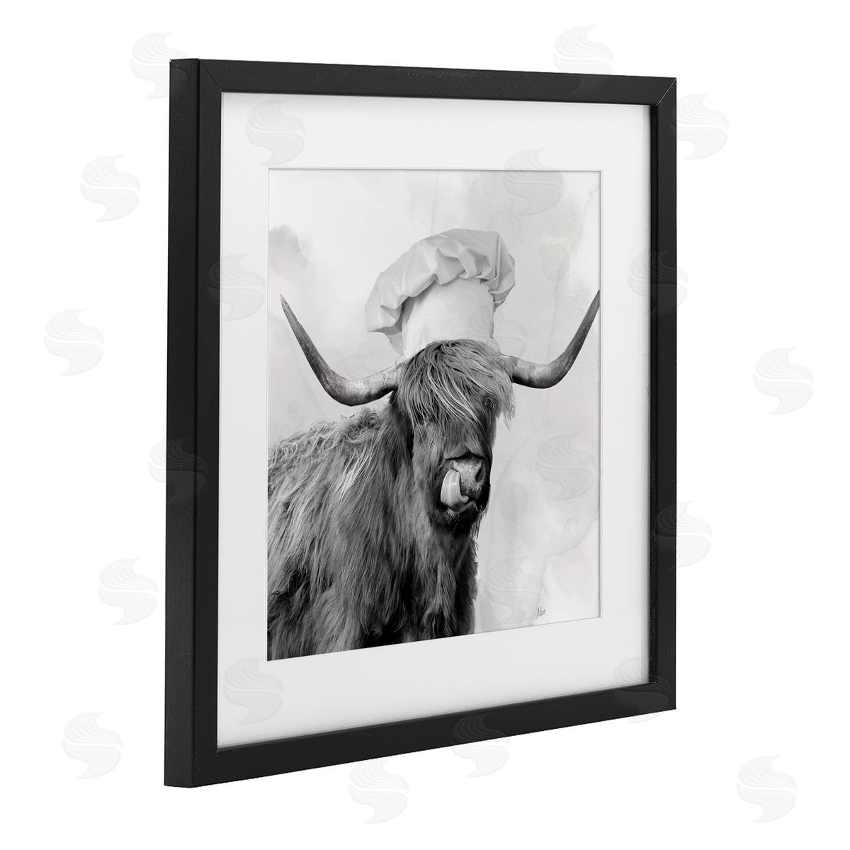 Nan Kitchen Chef Cattle Canvas Wall Art Print