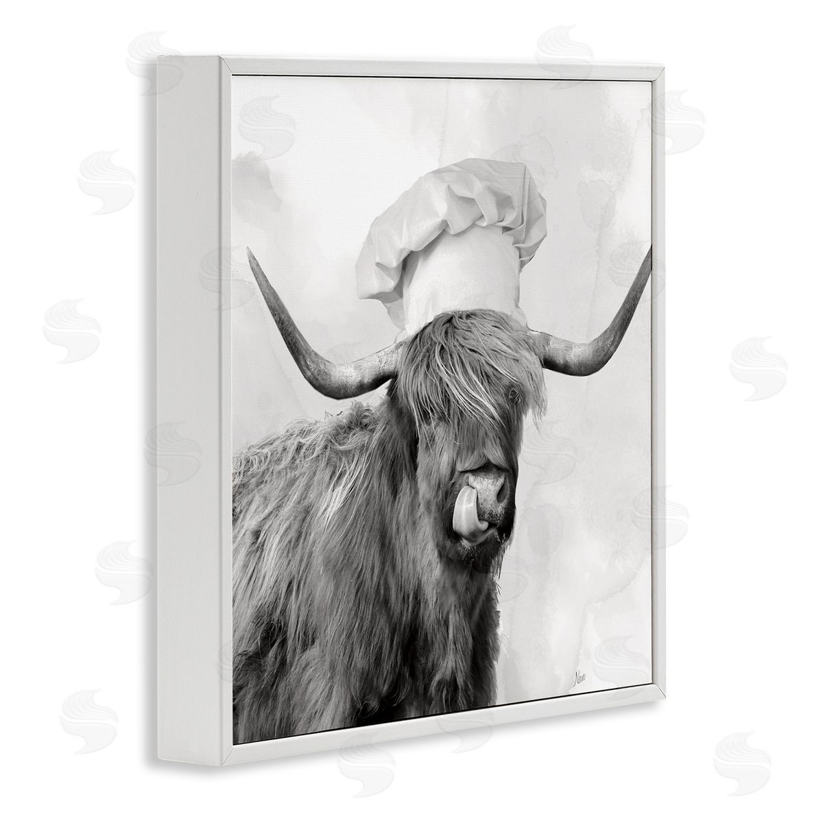Nan Kitchen Chef Cattle Canvas Wall Art Print