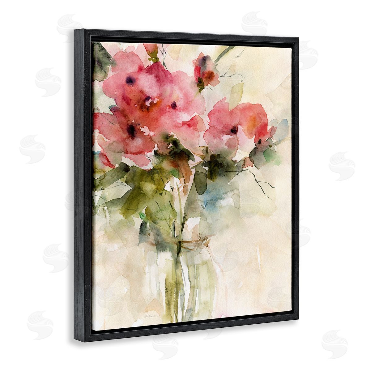 Carol Robinson Abstract Blended Pink Bouquet Canvas Wall Art Print