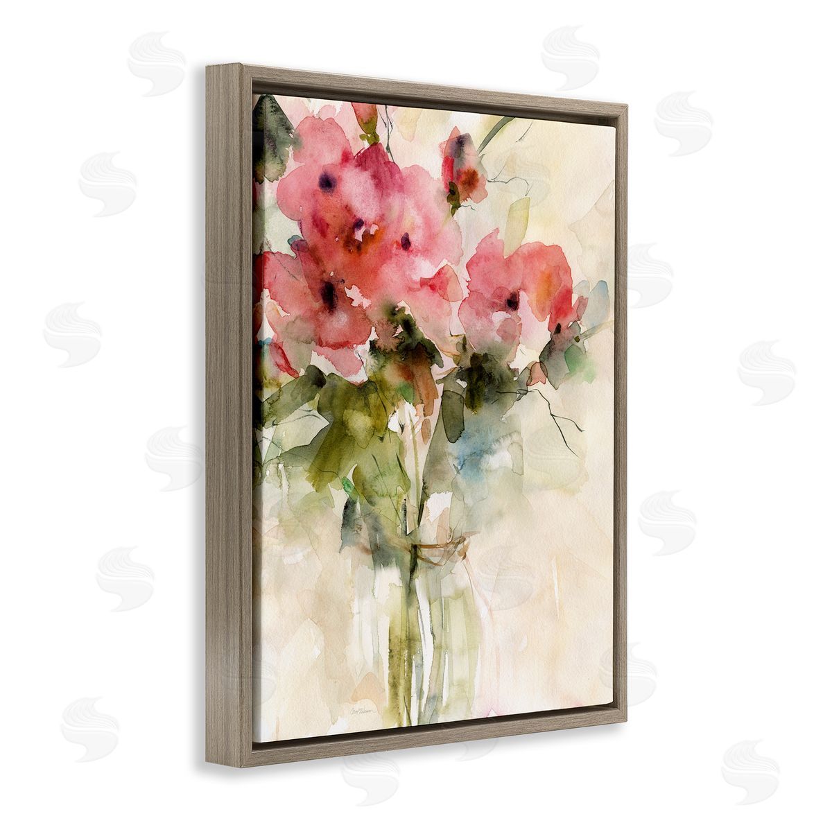 Carol Robinson Abstract Blended Pink Bouquet Canvas Wall Art Print