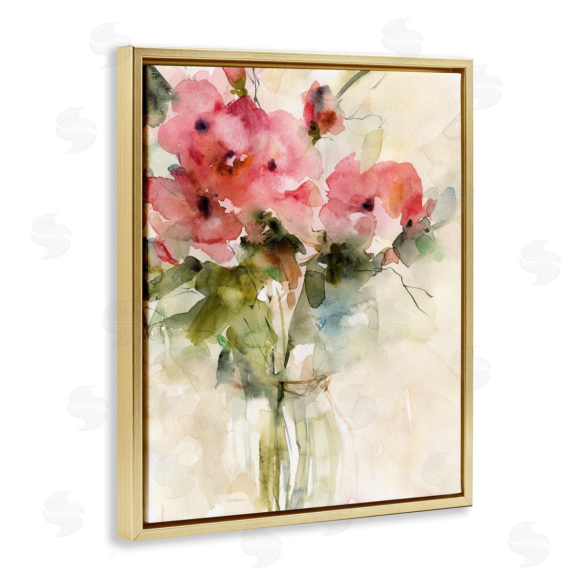 Carol Robinson Abstract Blended Pink Bouquet Canvas Wall Art Print