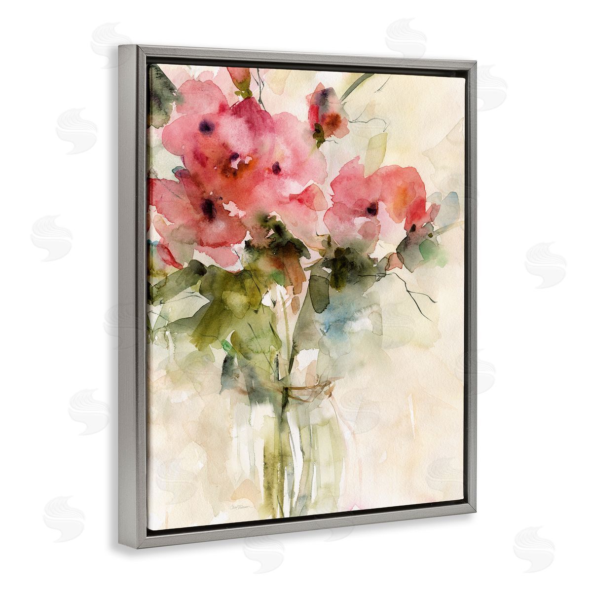 Carol Robinson Abstract Blended Pink Bouquet Canvas Wall Art Print