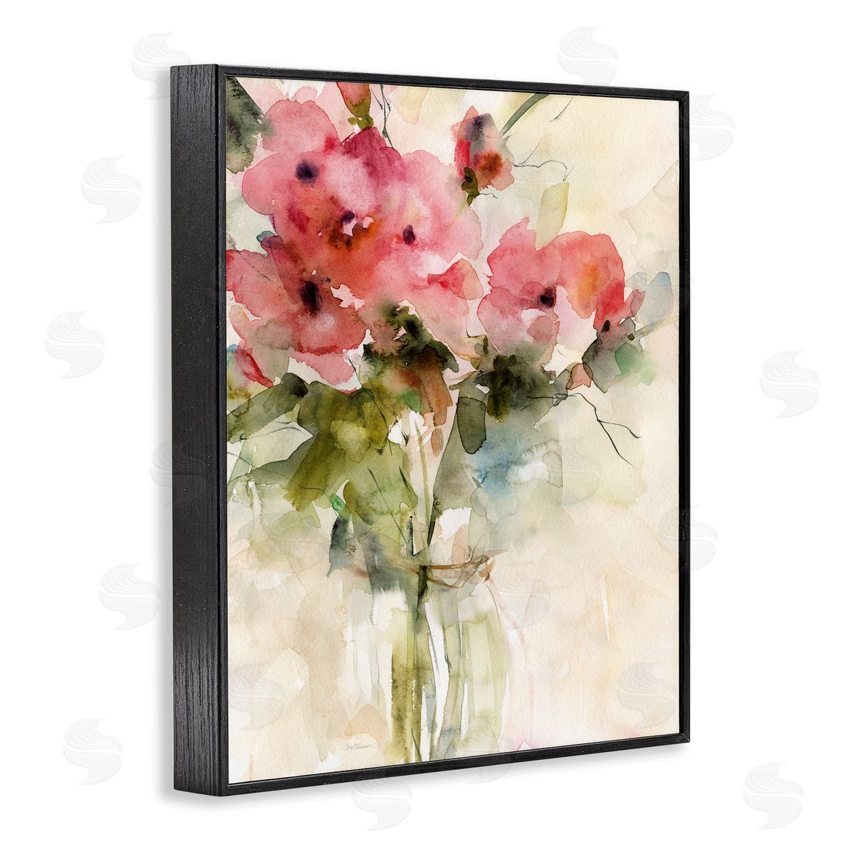 Carol Robinson Abstract Blended Pink Bouquet Canvas Wall Art Print