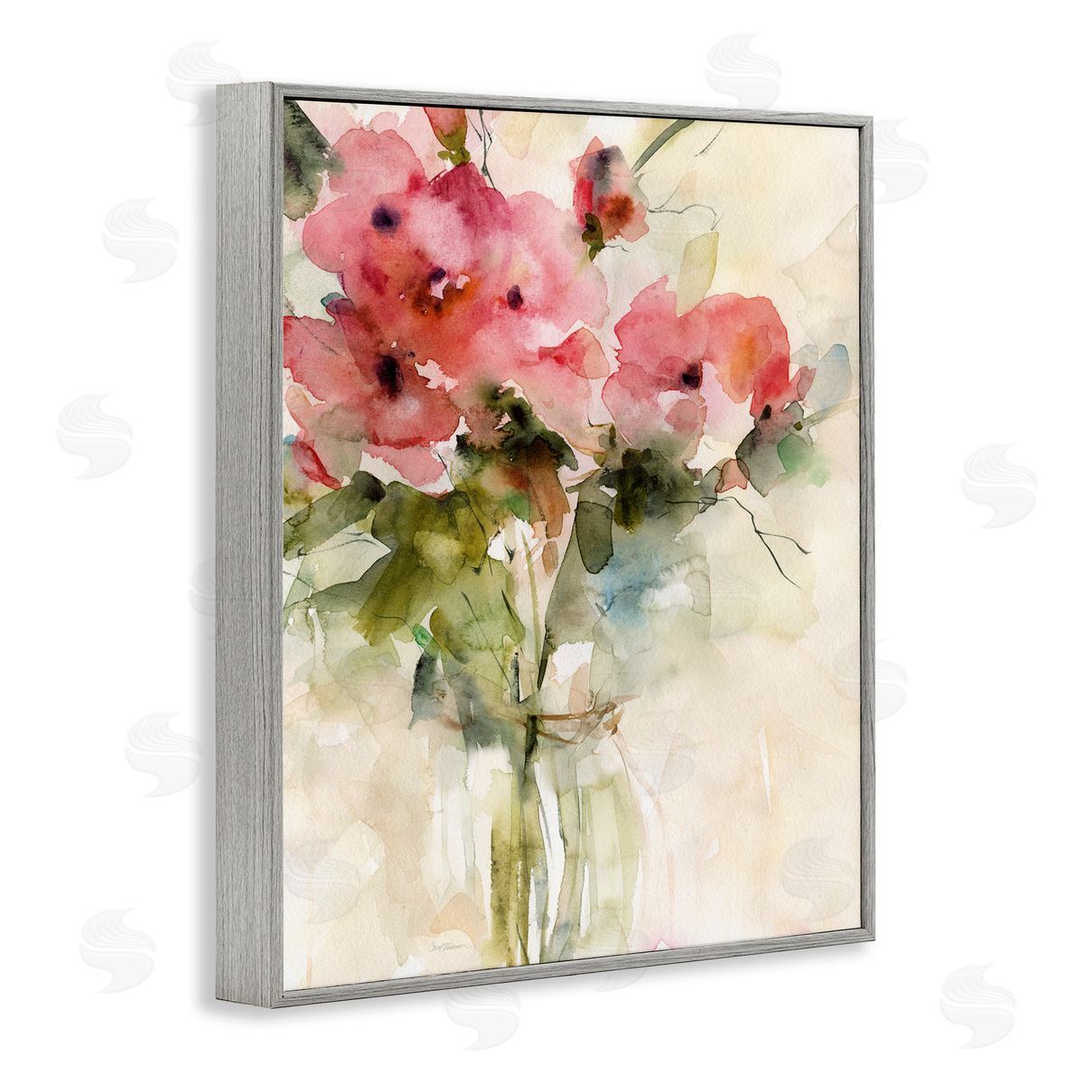 Carol Robinson Abstract Blended Pink Bouquet Canvas Wall Art Print