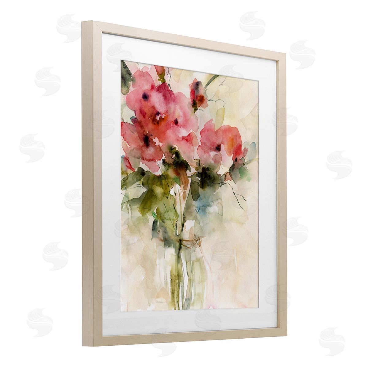 Carol Robinson Abstract Blended Pink Bouquet Canvas Wall Art Print