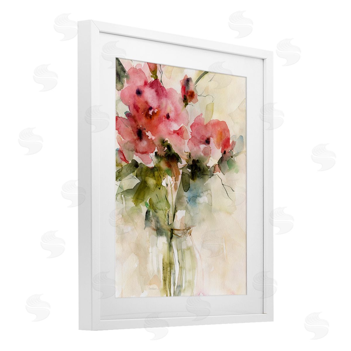 Carol Robinson Abstract Blended Pink Bouquet Canvas Wall Art Print