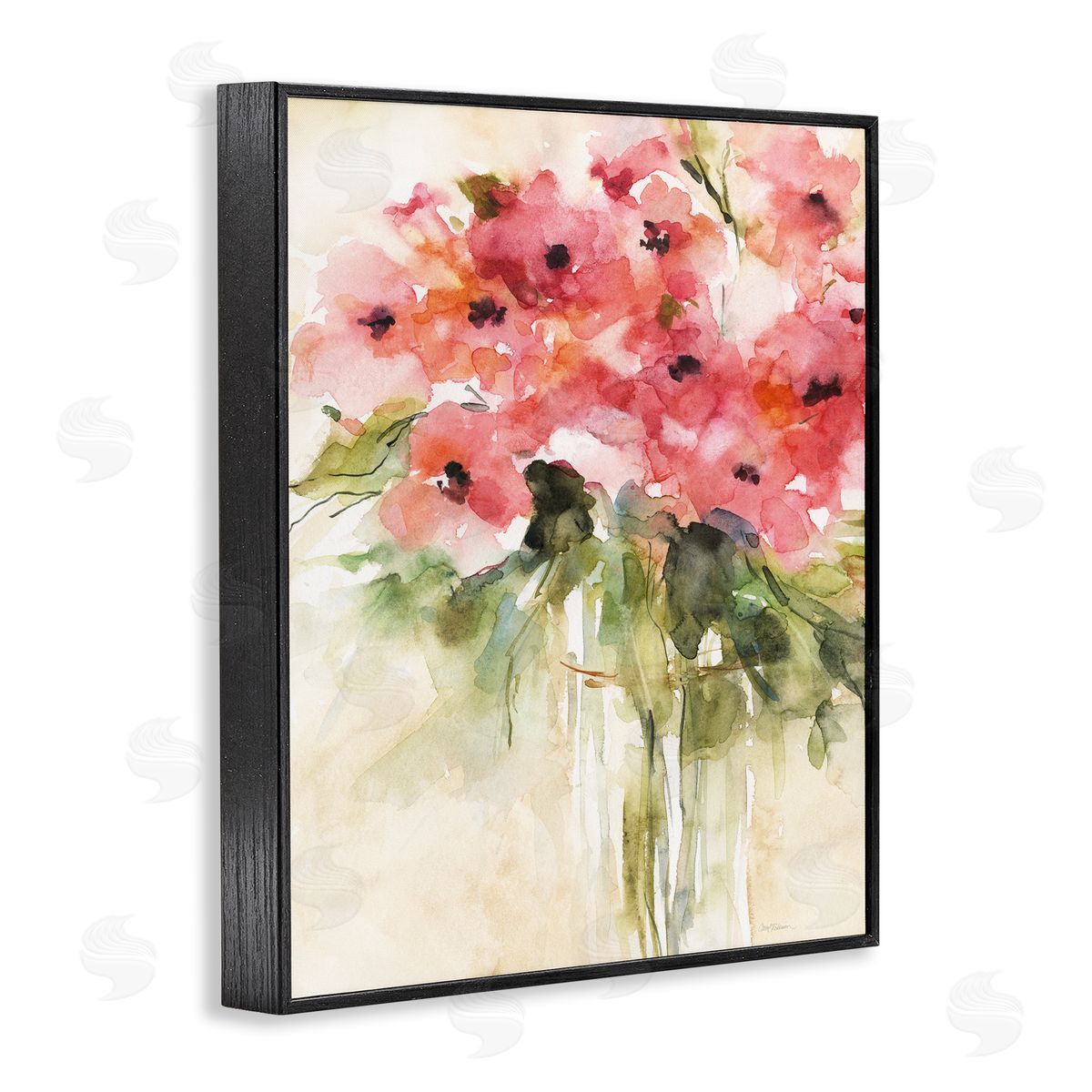 Carol Robinson Flowing Watercolor Style Bouquet Canvas Wall Art Print