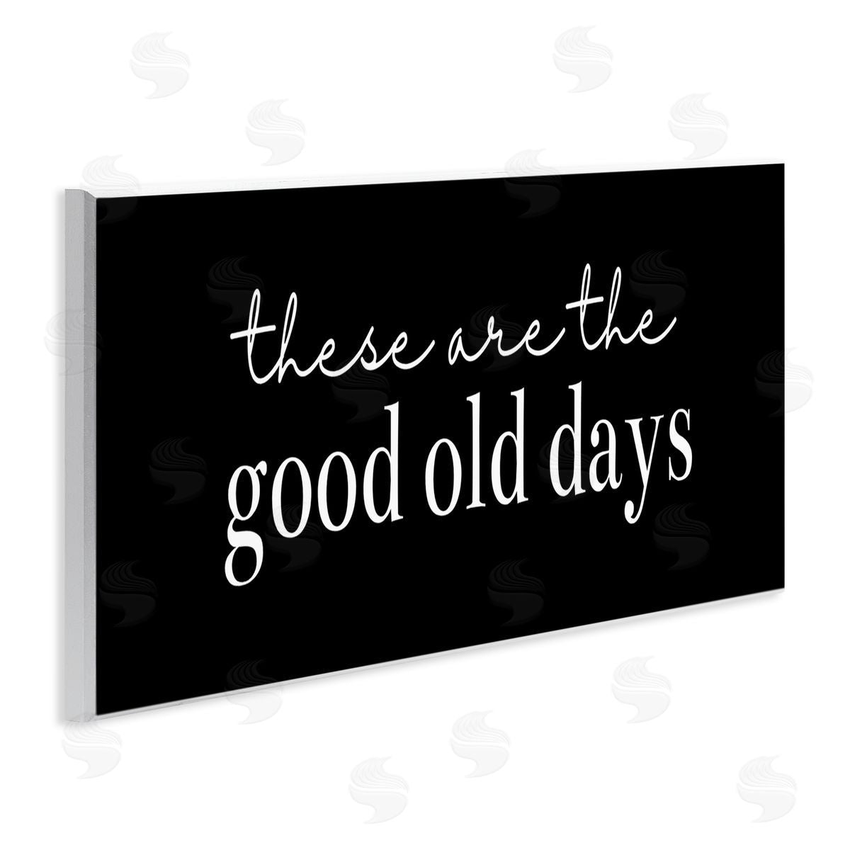 Katie Griggs Good Old Days on Black Canvas Wall Art Print