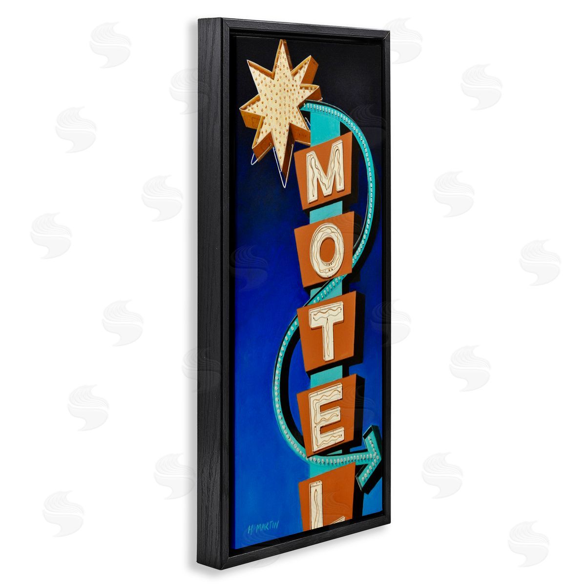 Heidi Martin Retro Hotel Motel Canvas Wall Art Print