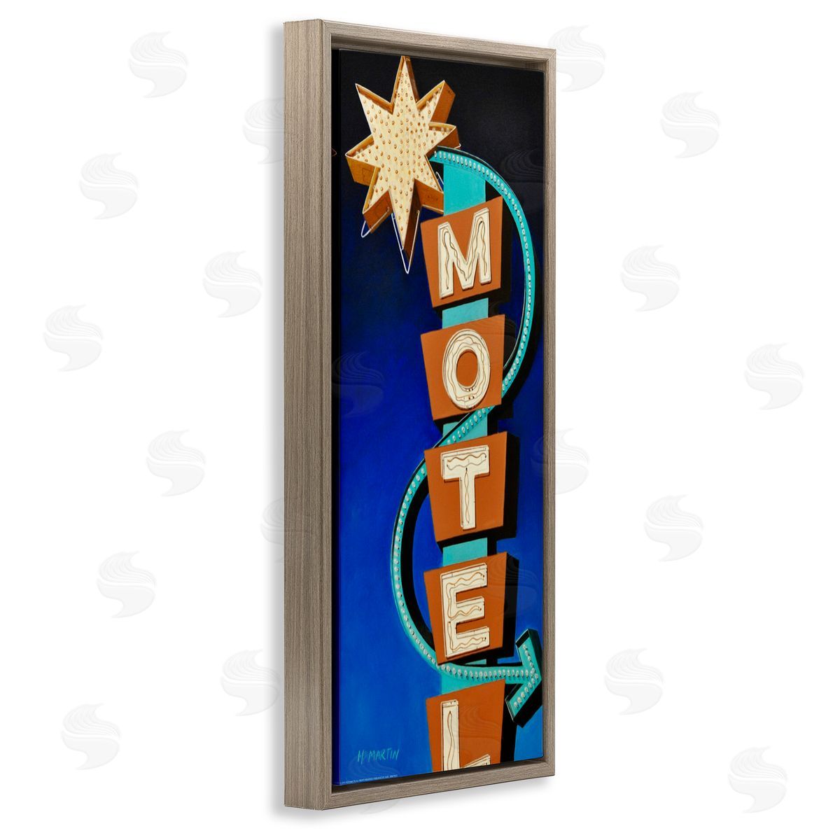 Heidi Martin Retro Hotel Motel Canvas Wall Art Print